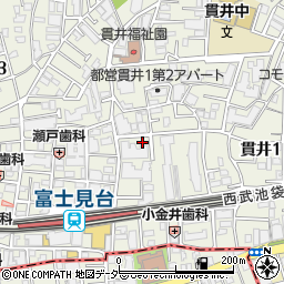 東京都練馬区貫井1丁目周辺の地図
