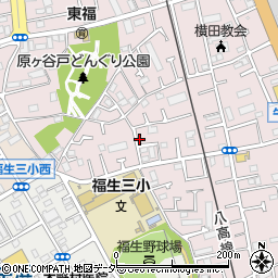 東京都福生市福生2337-8周辺の地図