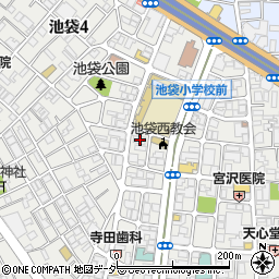 東京都豊島区池袋4丁目3-5周辺の地図