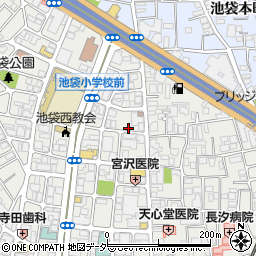東京都豊島区池袋4丁目25-3周辺の地図