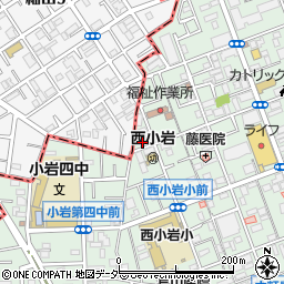 東京都江戸川区西小岩3丁目16-7周辺の地図