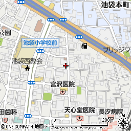 東京都豊島区池袋4丁目25-1周辺の地図