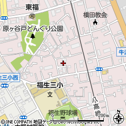 東京都福生市福生2337-11周辺の地図