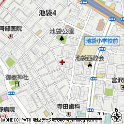 東京都豊島区池袋4丁目5-5周辺の地図