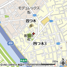 東京都葛飾区四つ木3丁目5-2周辺の地図