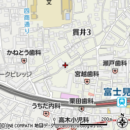 東京都練馬区貫井3丁目周辺の地図