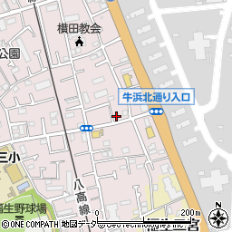 東京都福生市福生2406-15周辺の地図