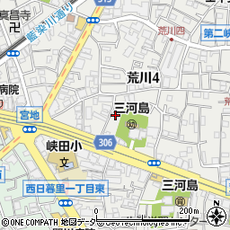 東京都荒川区荒川4丁目13-2周辺の地図