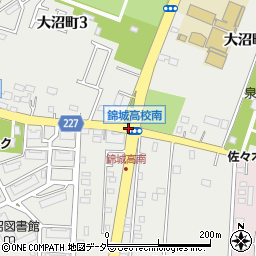 錦城高南周辺の地図