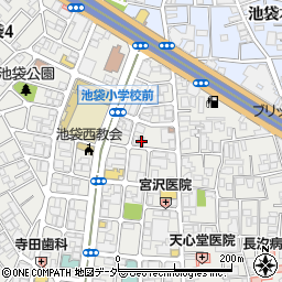 東京都豊島区池袋4丁目25-5周辺の地図