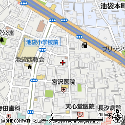 東京都豊島区池袋4丁目25-15周辺の地図