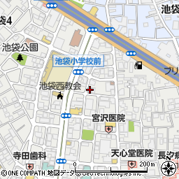 東京都豊島区池袋4丁目25-6周辺の地図