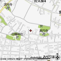 千葉県市川市宮久保周辺の地図
