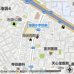 東京都豊島区池袋4丁目2-8周辺の地図