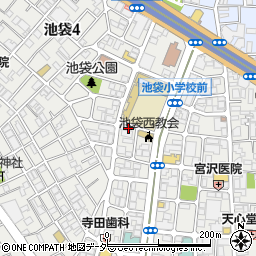 東京都豊島区池袋4丁目3-7周辺の地図