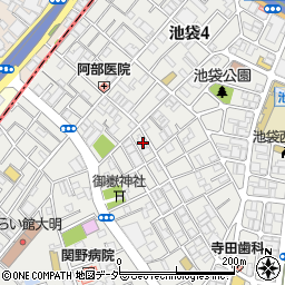 東京都豊島区池袋3丁目48-7周辺の地図