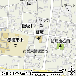 駒ヶ根市　飯坂保育園周辺の地図