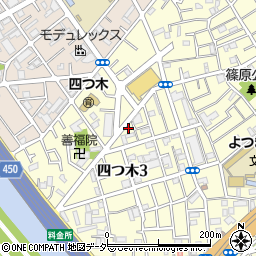東京都葛飾区四つ木3丁目6周辺の地図