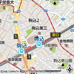 東京都豊島区駒込2丁目周辺の地図