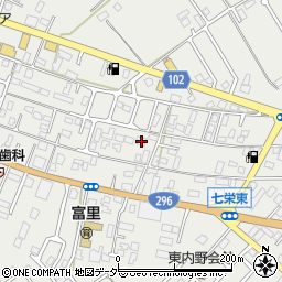 千葉県富里市七栄363周辺の地図