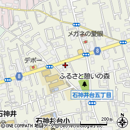 セブンイレブン練馬石神井台８丁目店周辺の地図