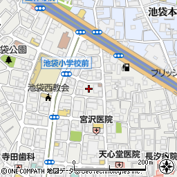 東京都豊島区池袋4丁目25周辺の地図