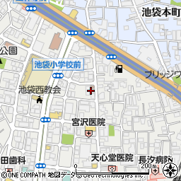 東京都豊島区池袋4丁目25-12周辺の地図