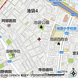 東京都豊島区池袋4丁目5-6周辺の地図