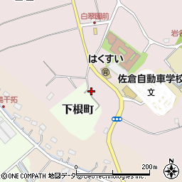 千葉県佐倉市岩名956-4周辺の地図