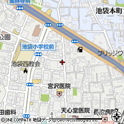 東京都豊島区池袋4丁目25-13周辺の地図