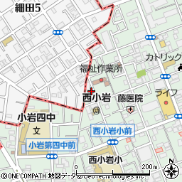 東京都江戸川区西小岩3丁目16周辺の地図