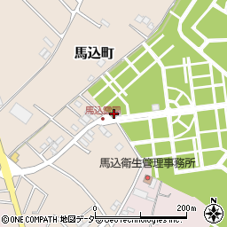 船橋市　馬込霊園管理事務所周辺の地図