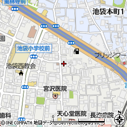 東京都豊島区池袋1丁目16-17周辺の地図