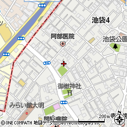 東京都豊島区池袋3丁目44周辺の地図