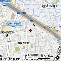 東京都豊島区池袋1丁目16周辺の地図