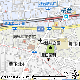 セブンイレブン豊玉上店周辺の地図