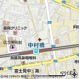 松屋 中村橋店周辺の地図