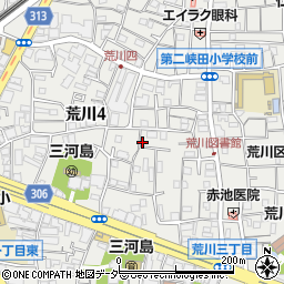 東京都荒川区荒川4丁目28-4周辺の地図