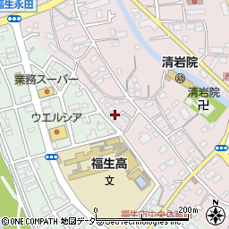 東京都福生市福生496-17周辺の地図
