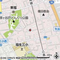 東京都福生市福生2335-12周辺の地図