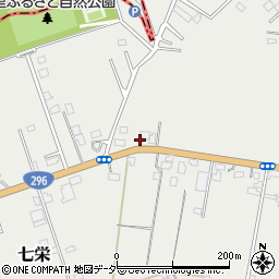 千葉県富里市七栄84周辺の地図
