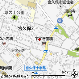 千葉県市川市宮久保2丁目19周辺の地図