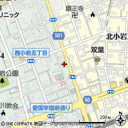 東京都江戸川区西小岩5丁目12周辺の地図