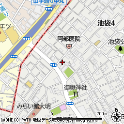 東京都豊島区池袋3丁目44-7周辺の地図