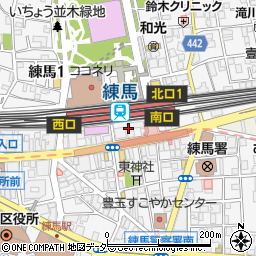 練馬駅周辺の地図