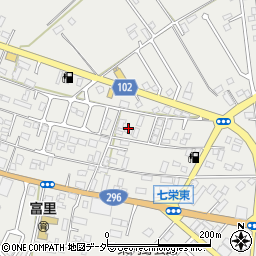 千葉県富里市七栄373周辺の地図