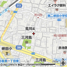 東京都荒川区荒川4丁目14-6周辺の地図