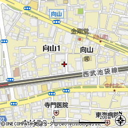 東京都練馬区向山1丁目周辺の地図