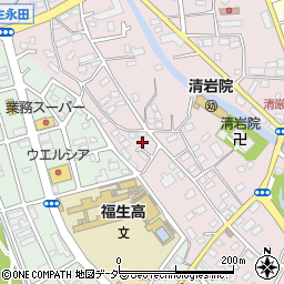 東京都福生市福生496-12周辺の地図