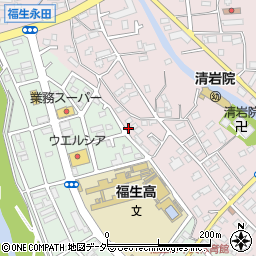 東京都福生市福生498-2周辺の地図